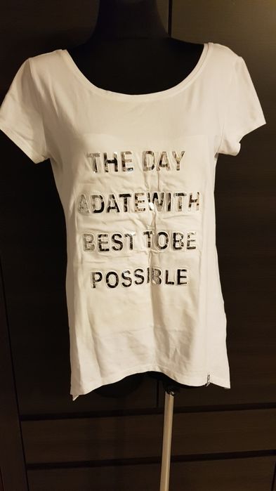 T-shirt,bluzka damska biała