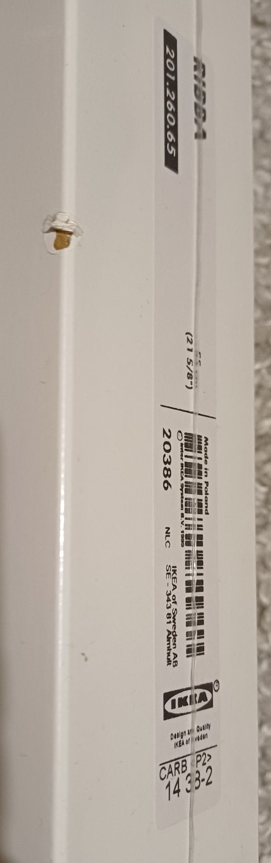 Półka Ribba Ikea dł. 55 cm.