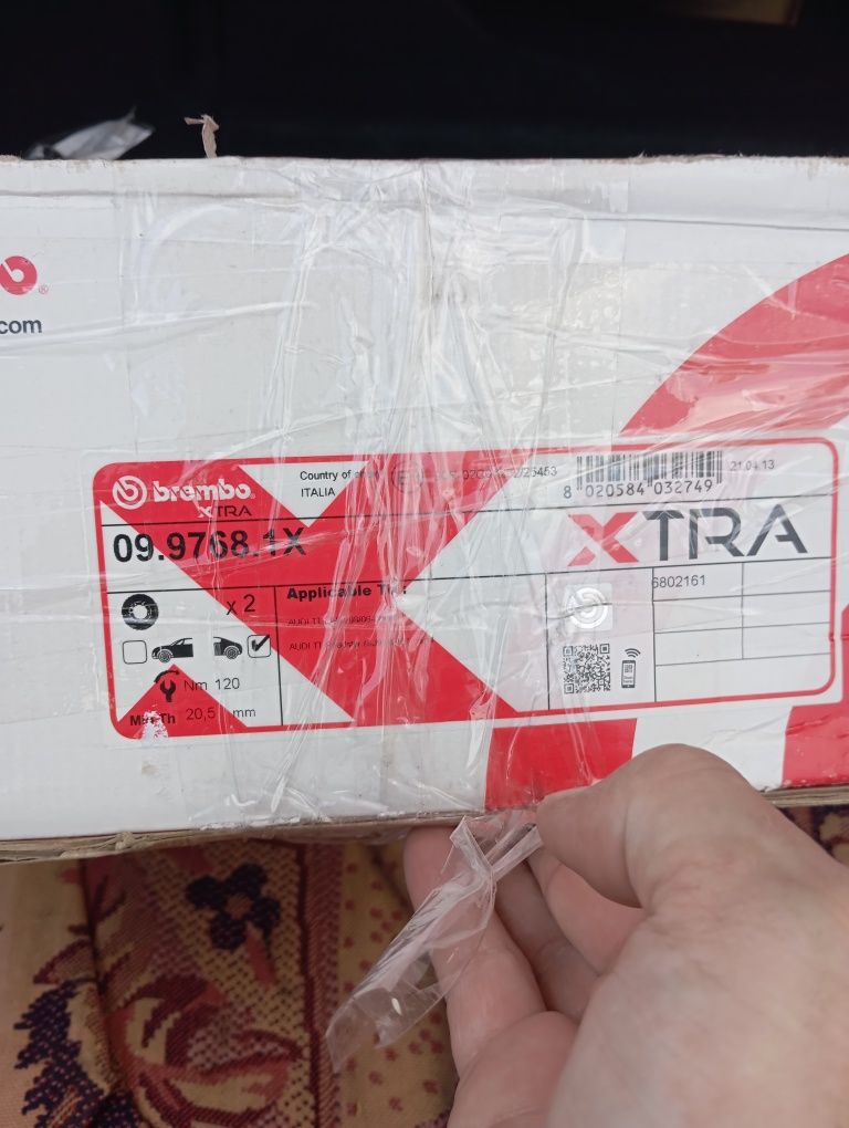 Продам задние тормозные диски brembo, группы WAG