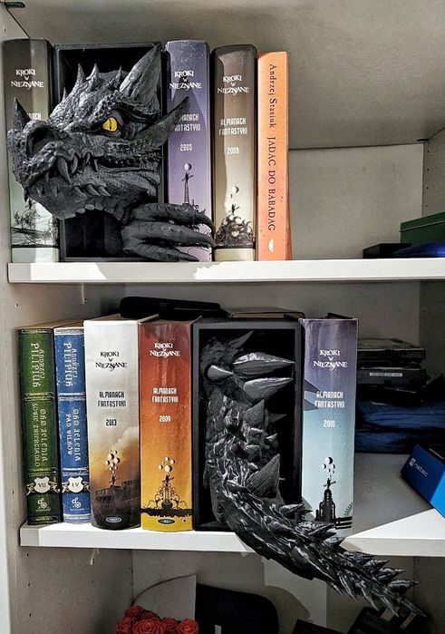 Book nook Duży Smok podpórka na książki Dragon dwuczęściowy