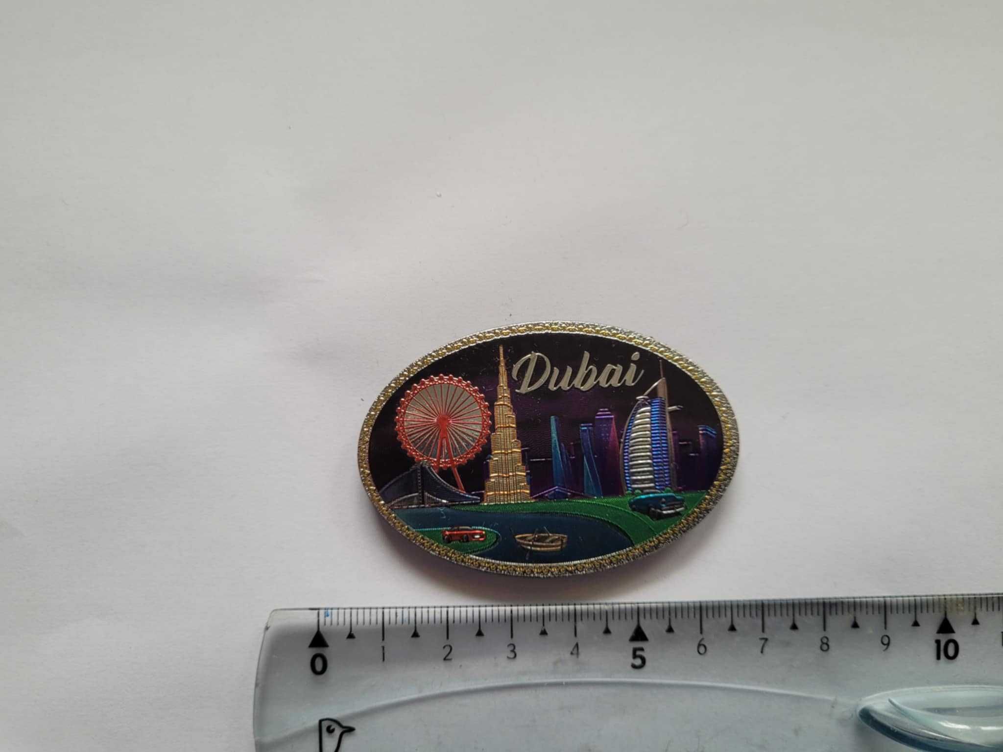 Magnes na lodówkę - 545e. DUBAJ Metalizowany