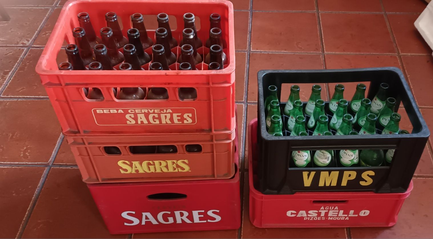 Grades de cerveja e outras bebidas