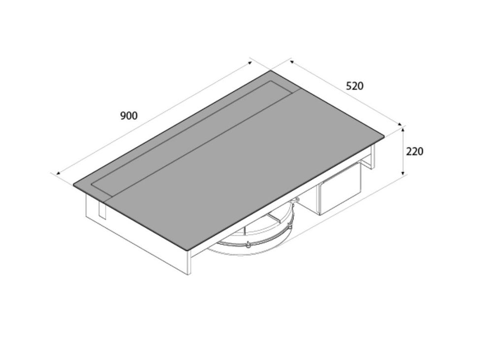 Nowa płyta indukcyjna z okapem 90 cm, sklep 10 tys.