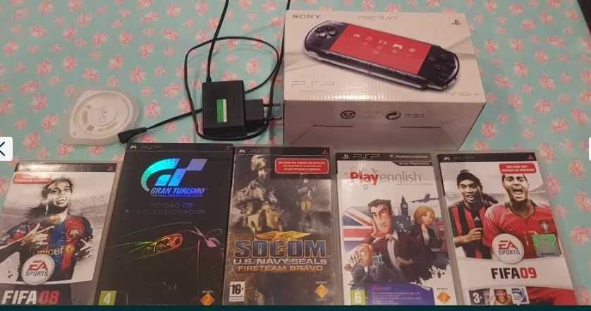 Vendo PSP com jogos por bicicleta btt como nova para jovem 14 anos