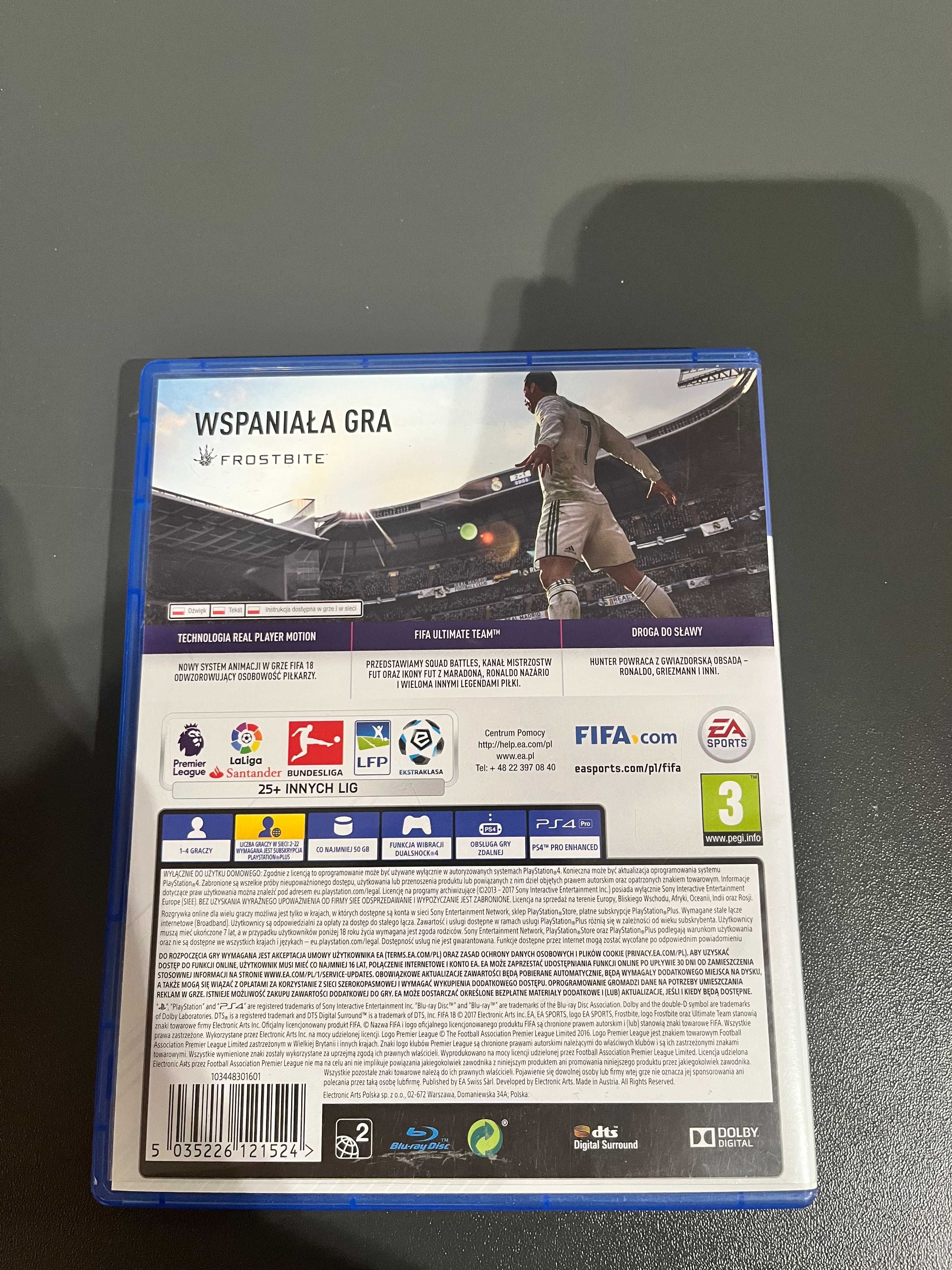 Gra FIfa 18 Playstation 4 Edition