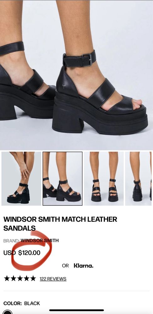 WINDSOR SMITH MATCH LEATHER SANDALS босоножки сандали виндзор смит