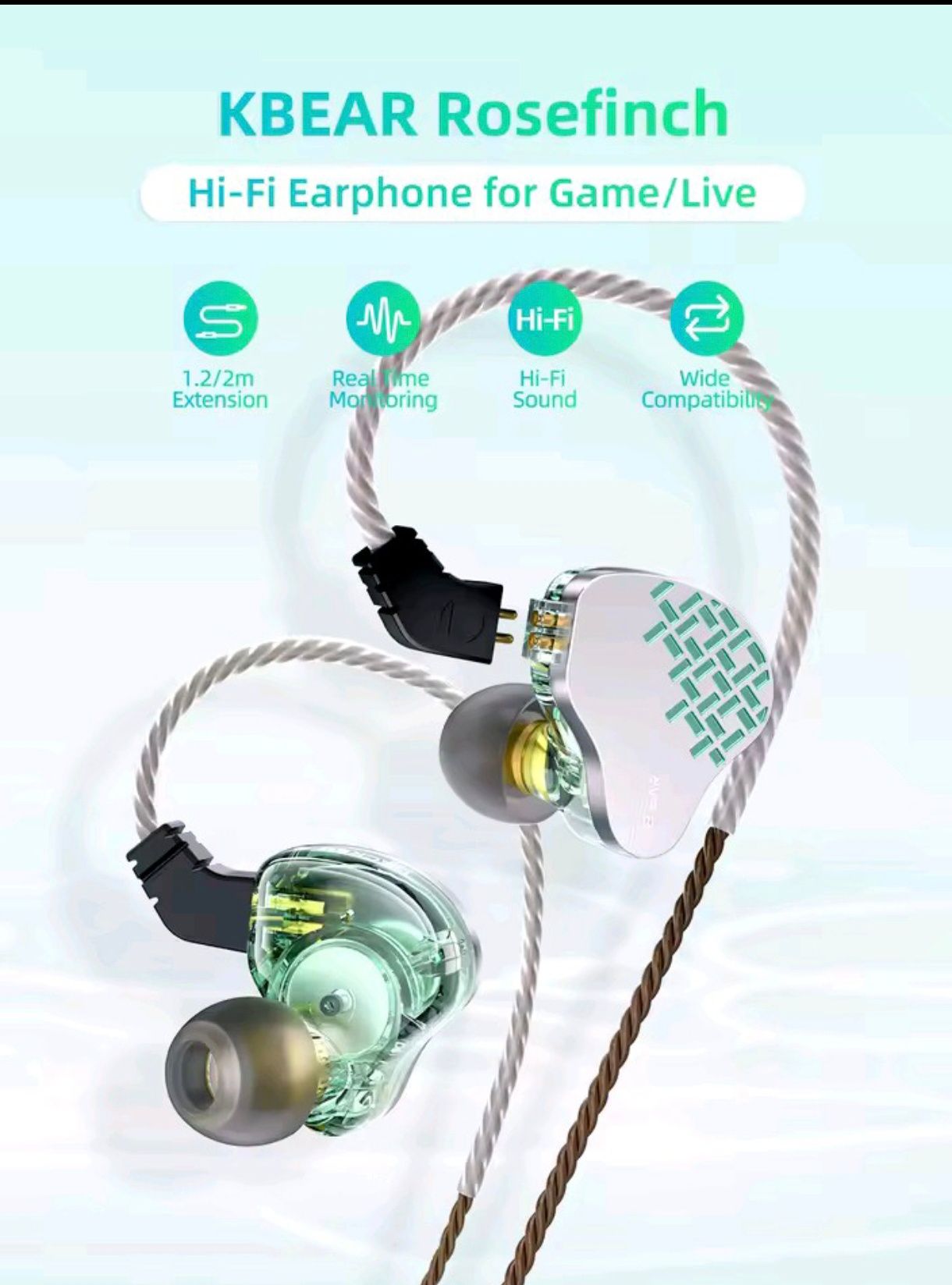 Fones de ouvido deslumbrantes e de alta qualidade