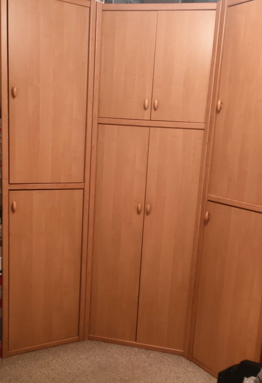 Szafa narożna z dostawkami (sprzedaż w zestawie)
