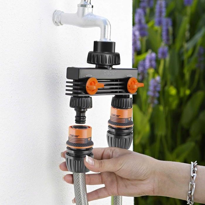 Rozdzielacz Claber 2-kierunkowy rozdzielacz węża ogrodowego 3/4"