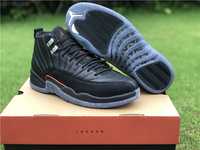 Кросівки Nike Air Jordan 12 Retro Utility Black Джордан ретро шкіряні