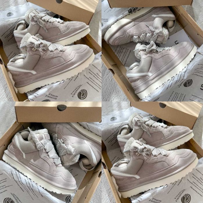 Женские ботинки UGG Lowmel Sneaker Grey 36-41 Натур Замша! Новинка!