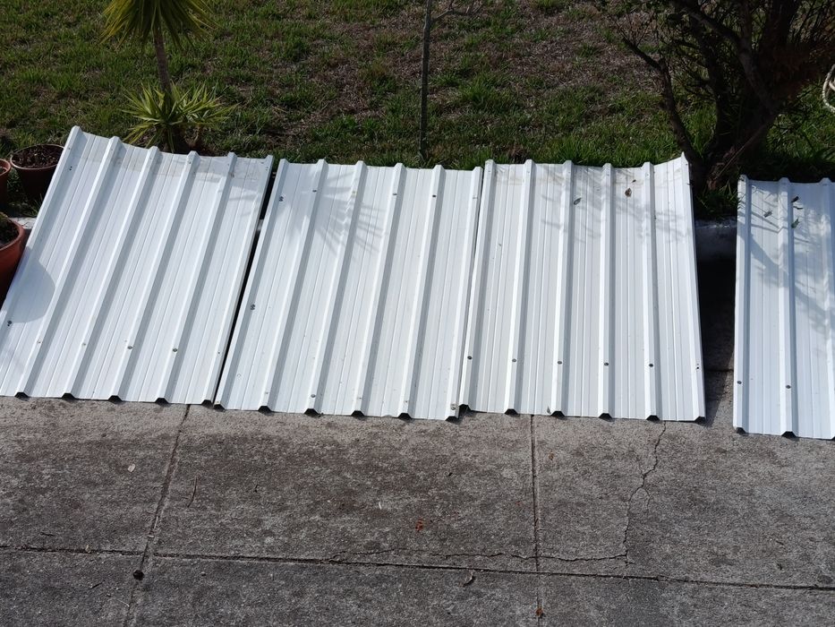6 Chapas perfiladas sanduíche painel 5 ondas - VALOR FIXO