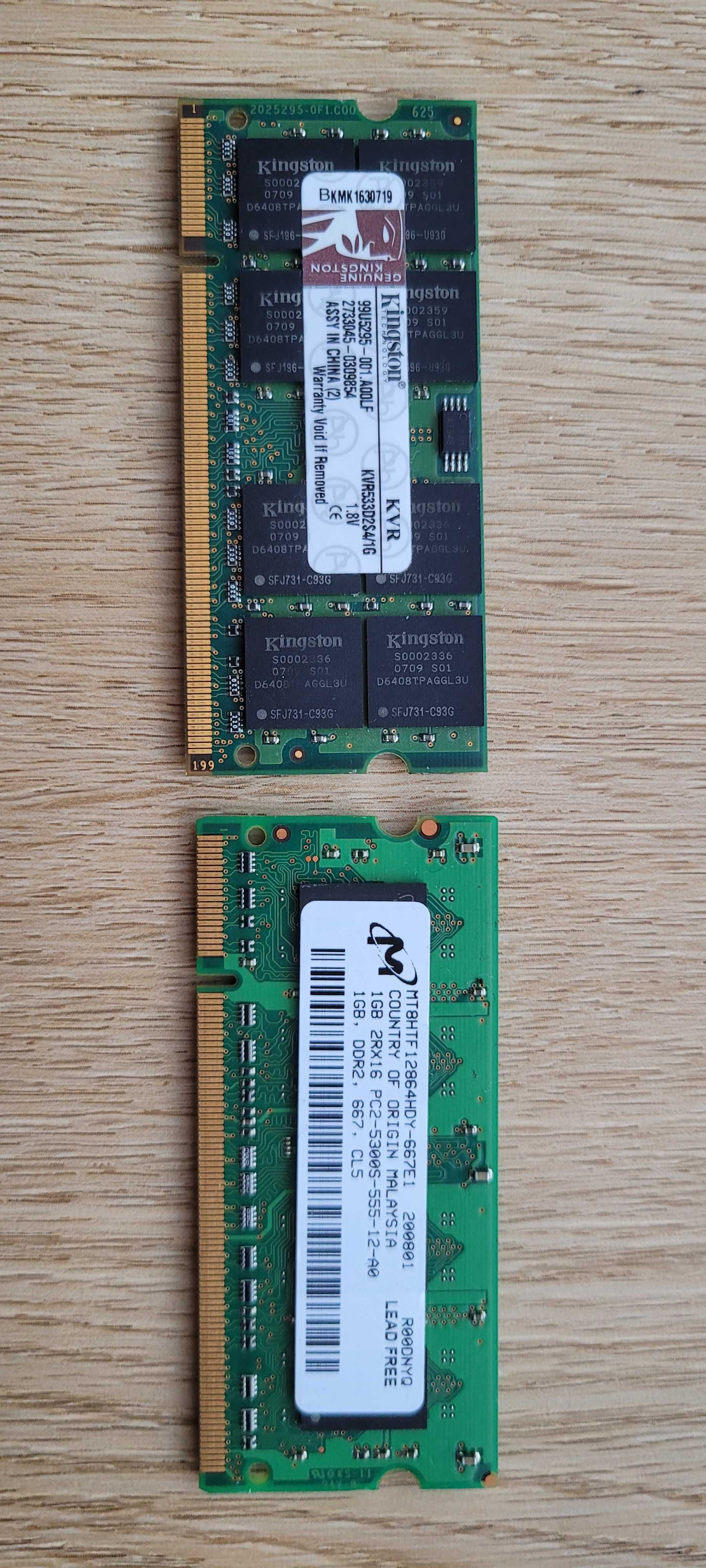 Sprzedam pamięć ram DDR2 667 i 533 mhz