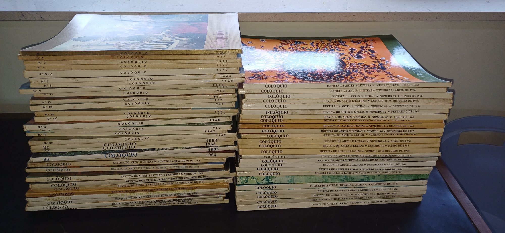 Revista de Artes e Letras Colóquio Nº 1 ao 61