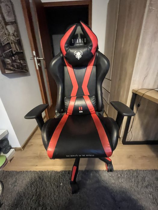 Fotel gamingowy diablo z horn