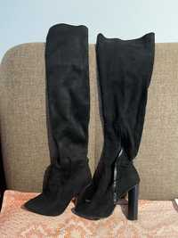 czarne wysokie buty damskie