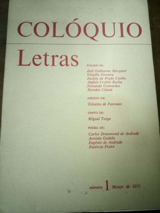 Revista Colóquio Letras - Hernâni Cidade e Jacinto do Prado Coelho