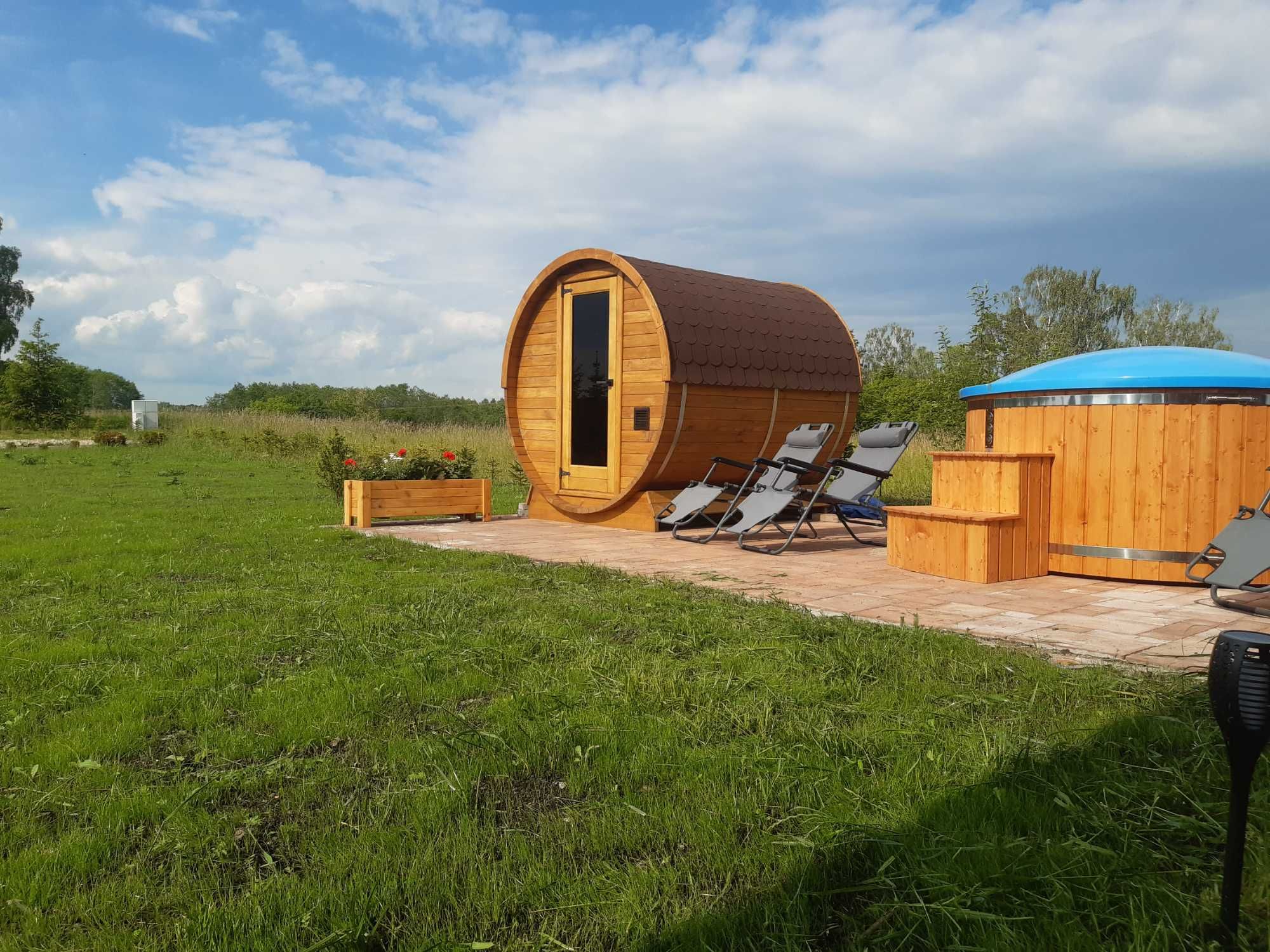Domek Caloroczny 7os Sauna Balia z jacuzzi Wakacje Mazury Kruklanki