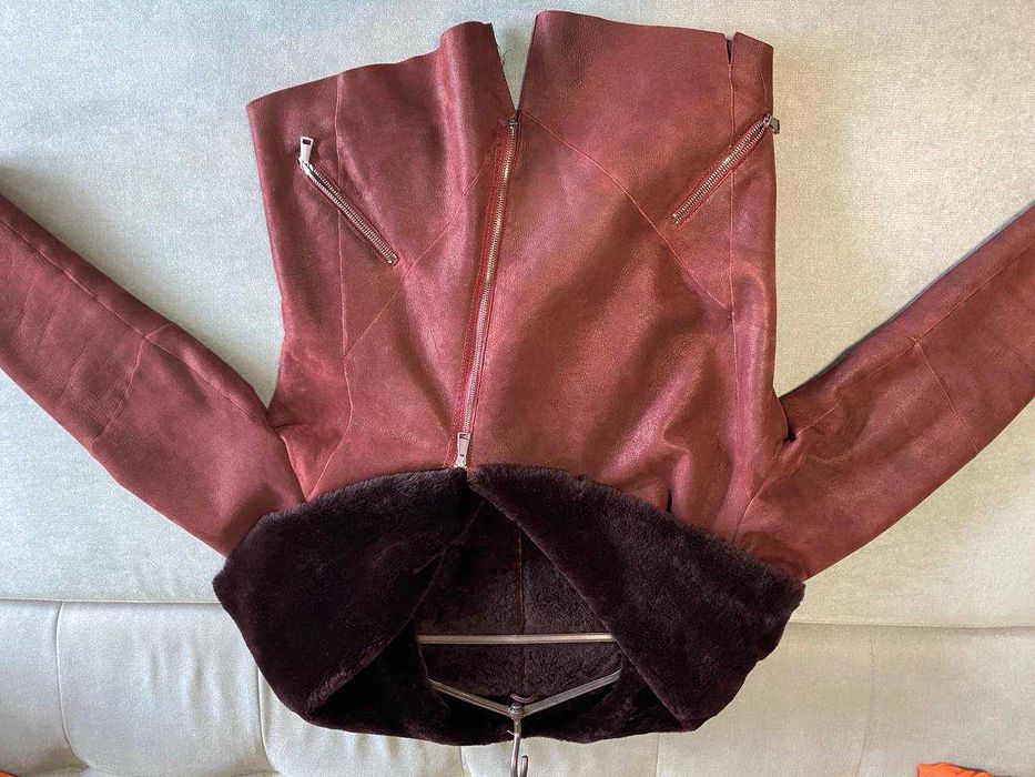 Жіноча дублянка з натурального хутра.Туреччина.Прекрасний стан,торг!