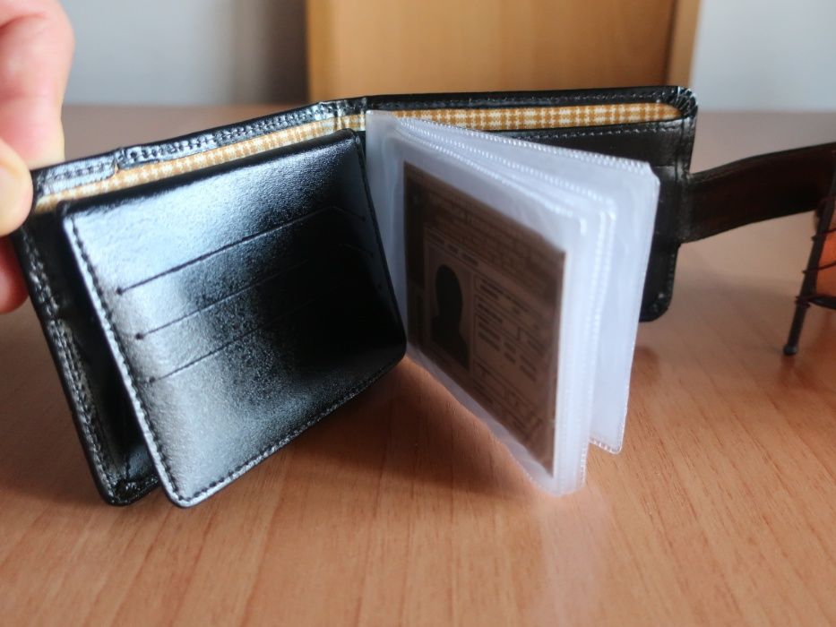 * * * NOVA Carteira Porta Documentos Masculina de Couro  * * *