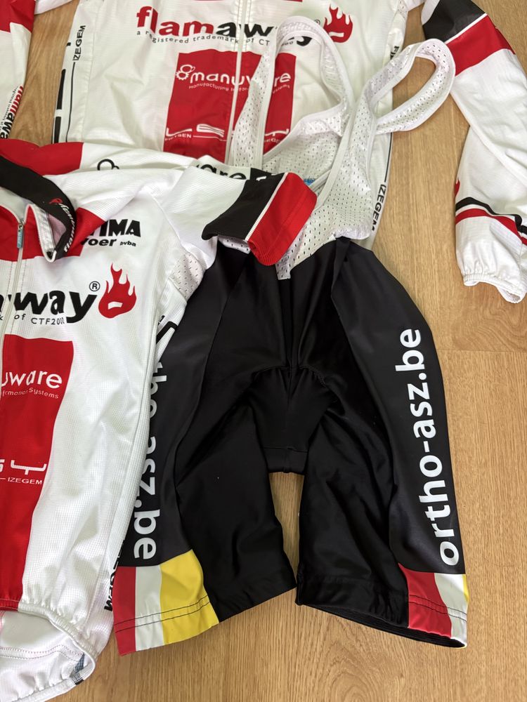 Strój kolarski Belgia pelny