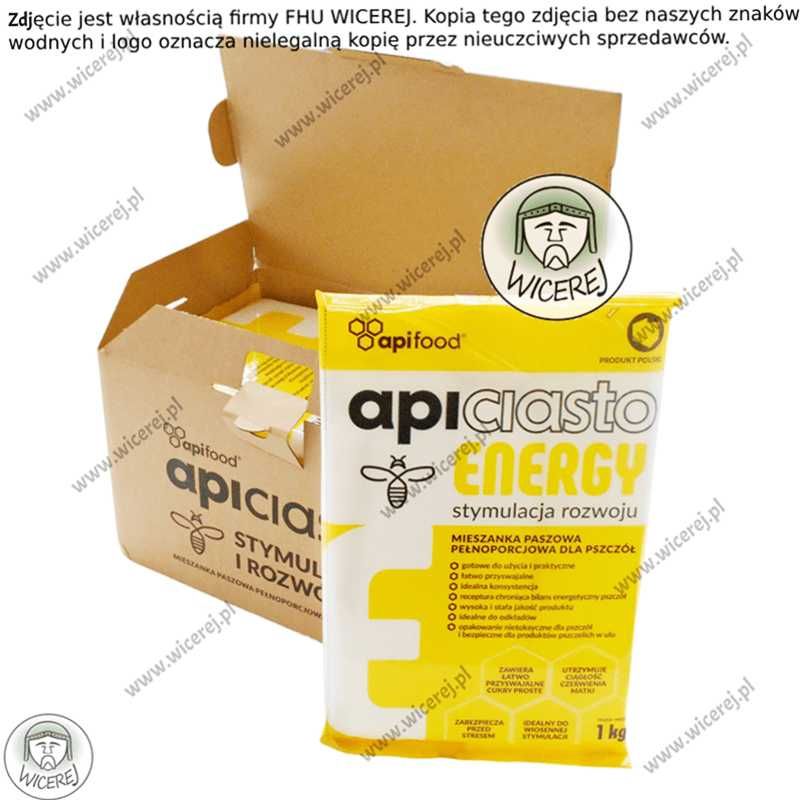 Ciasto Apifood Energy 10KG PORCJOWANE 10x1kg Apiciasto Fondant Pszczół