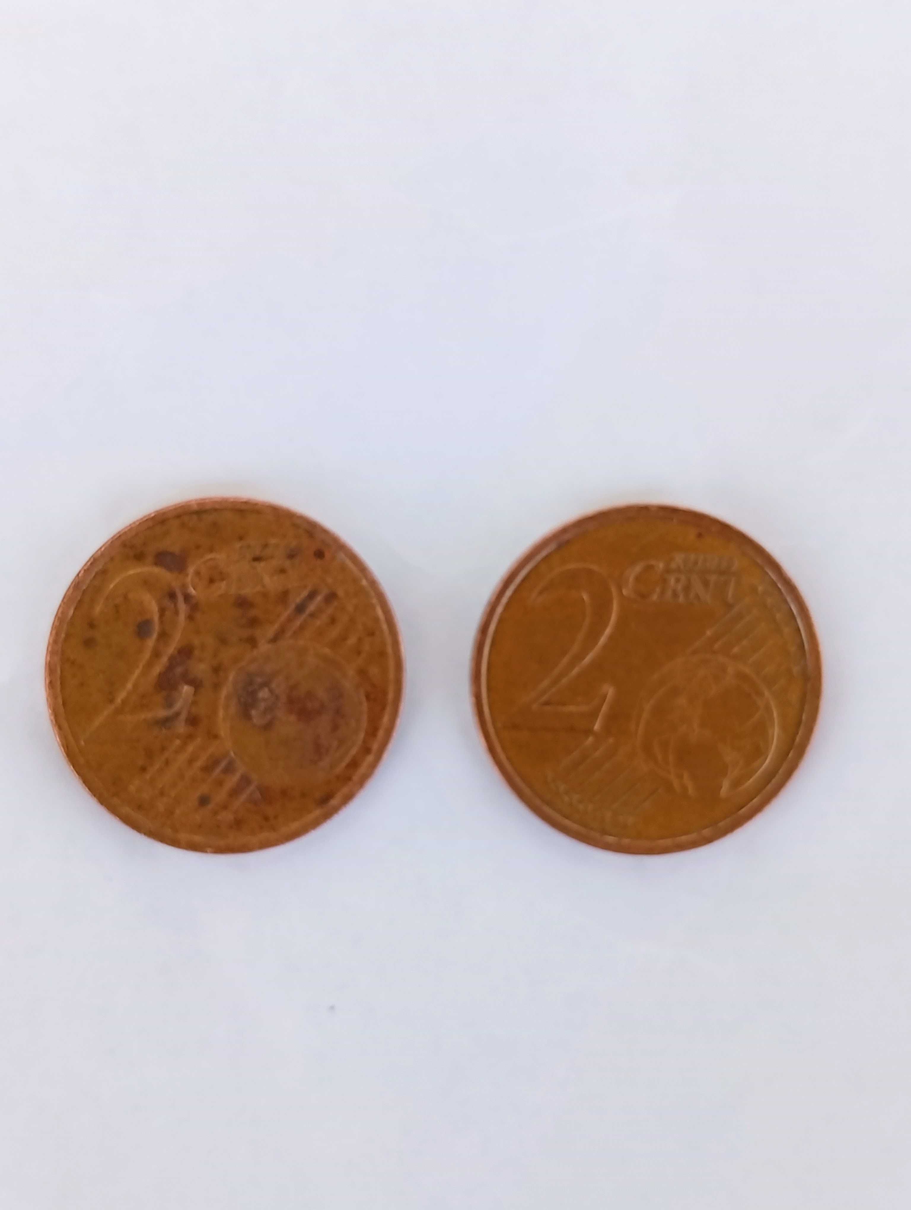 Moeda de 2 cêntimos, Itália 2002, difícil de encontrar (com oferta)