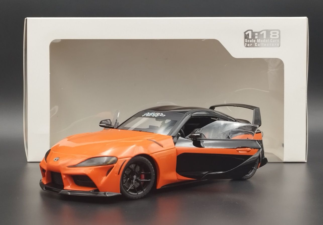 1:18 Solido Toyota GR Supra Streetfighter 2024 Orange Black