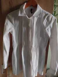 Koszula biała bluzka Amisu damska tunika galowa