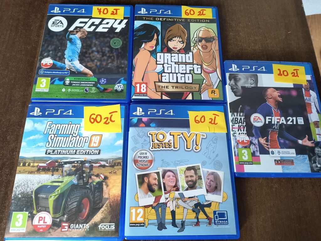 Sprzedam gry na PS4