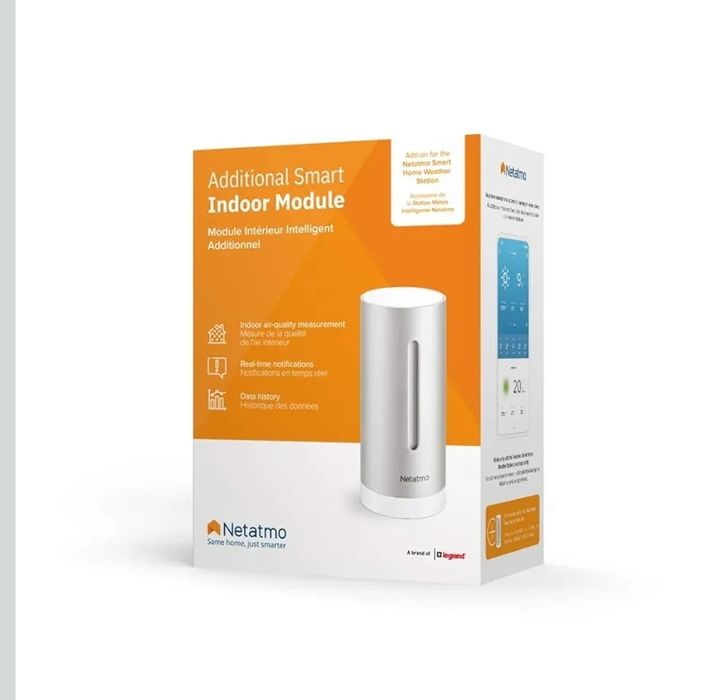 Nowy Netatmo Wewnętrzny Moduł do Stacji Pogody, Srebrny