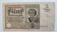 Banknot Niemcy 5 Rentenmark 1926