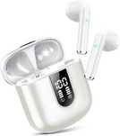 Jesebang Słuchawki douszne Bluetooth 5.3 mikrofonem HD białe [2296]