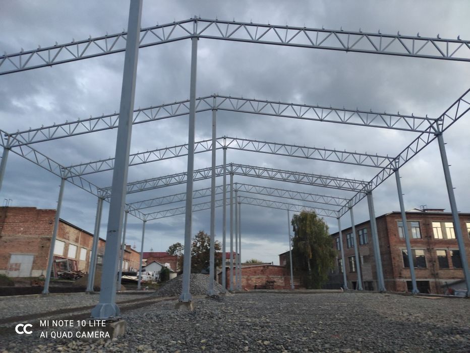 Ангари, навіси, склади, металоконструкції