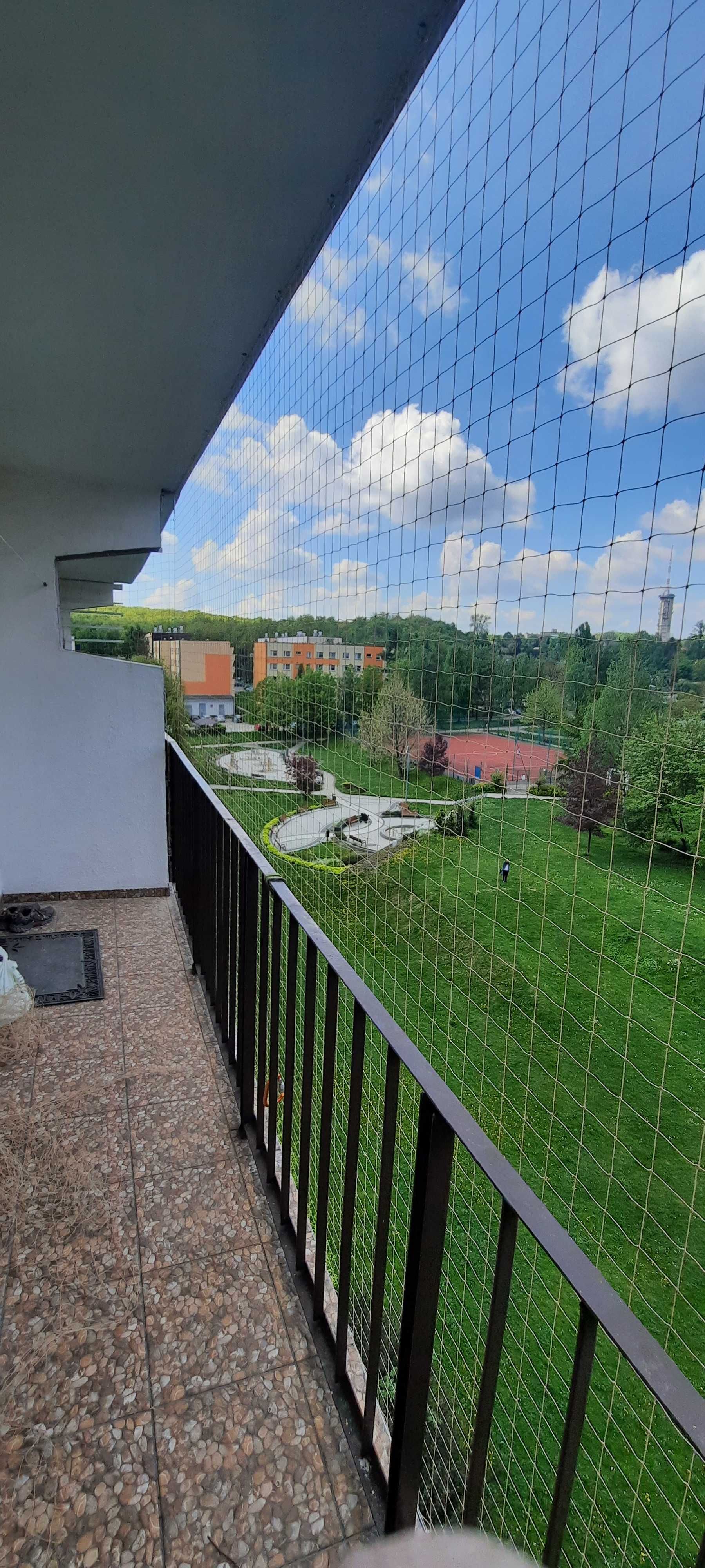 Siatka 3mx5m zabezpieczająca na balkon okno taras dla kota/na ptaki