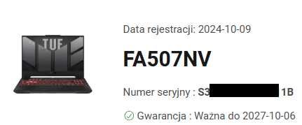 ASUS TUF A15 – Ryzen 7 | RTX 4060 | 32GB | 1TB SSD | 2 lata gwarancji