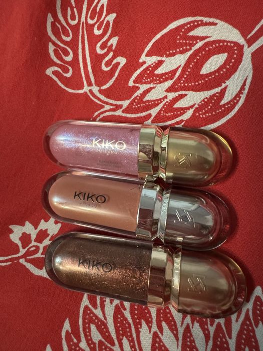 Блиск Kiko 3d, бальзам для губ kiko. Блиск kiko