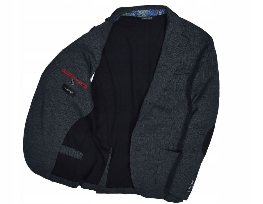 Manuel Ritz Marynarka Bez Podszewki Blazer Slim Fit 52