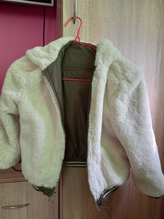 Куртка на девочку двухстороняя осень весна