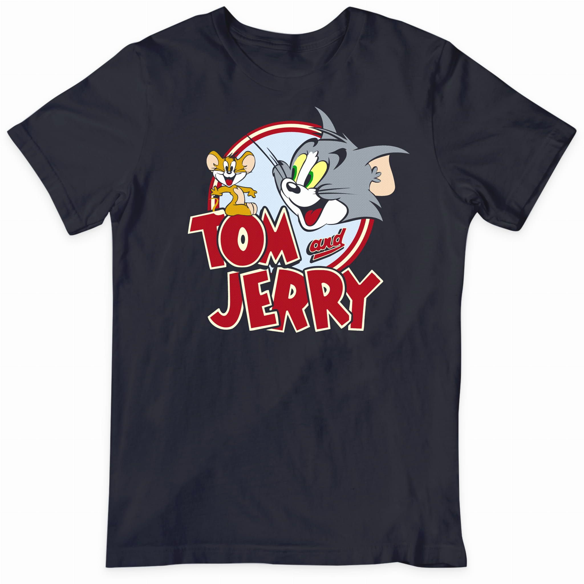 Koszulka Fana Retro Kreskówki Tom I Jerry ROZMIAR XXL