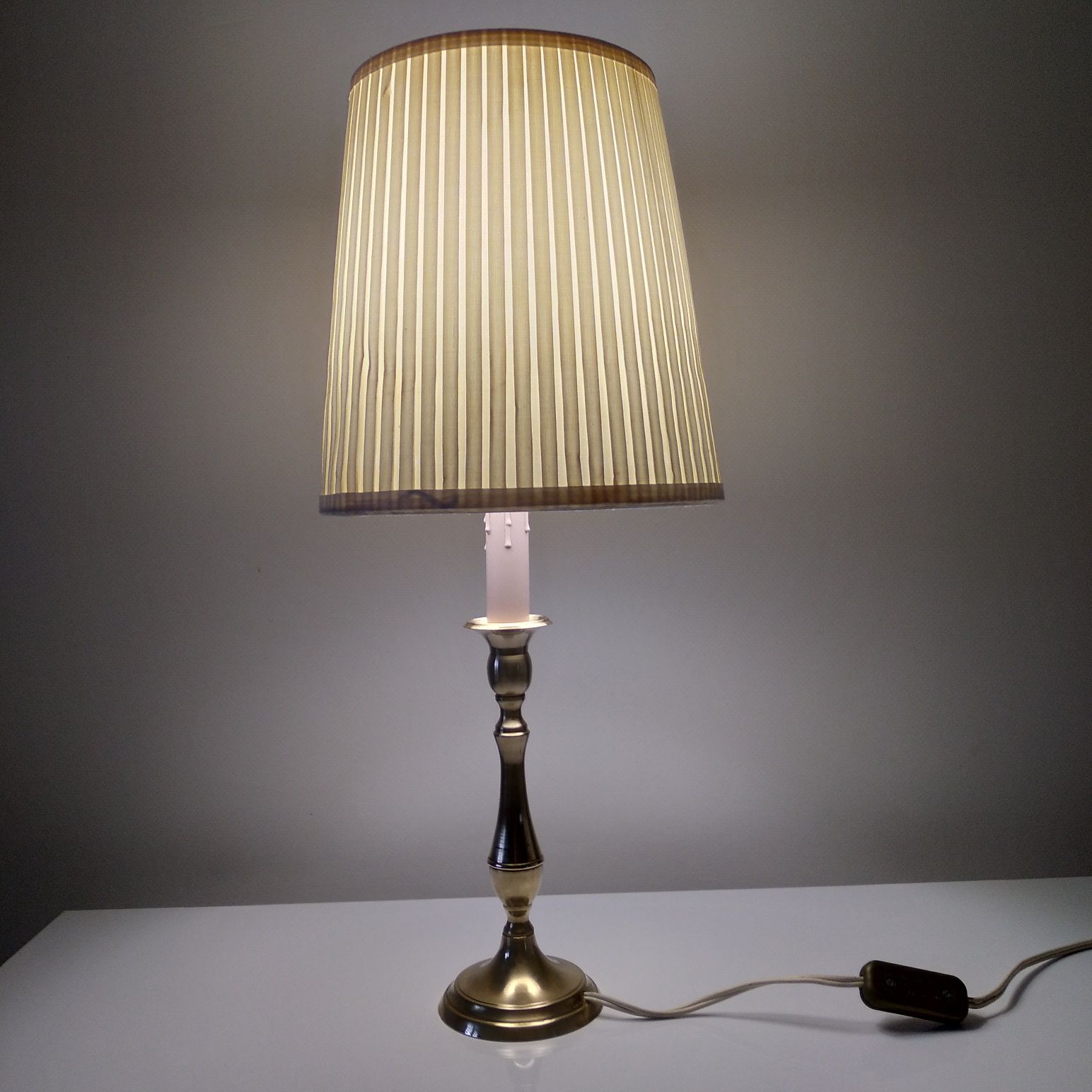Lampa, lampka z mosiądzu