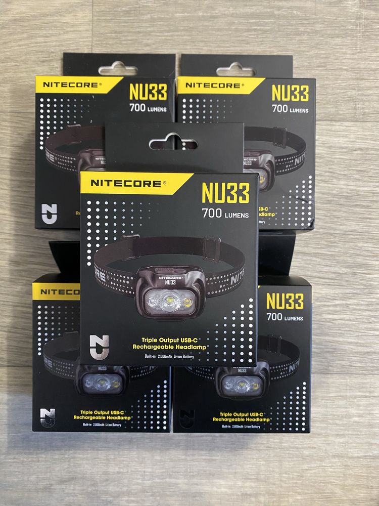 Ліхтар налобний Nitecore NU33 з акумулятором