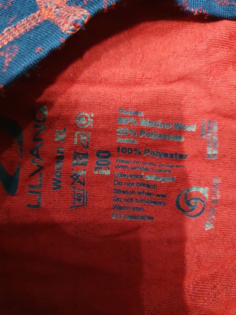 Bluzka dwuwarstwowa MERINO odzież termiczna termoaktywna ULVANG r XL d