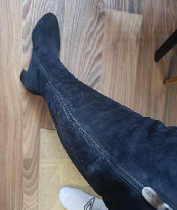 Сапоги женские , натуральная замша