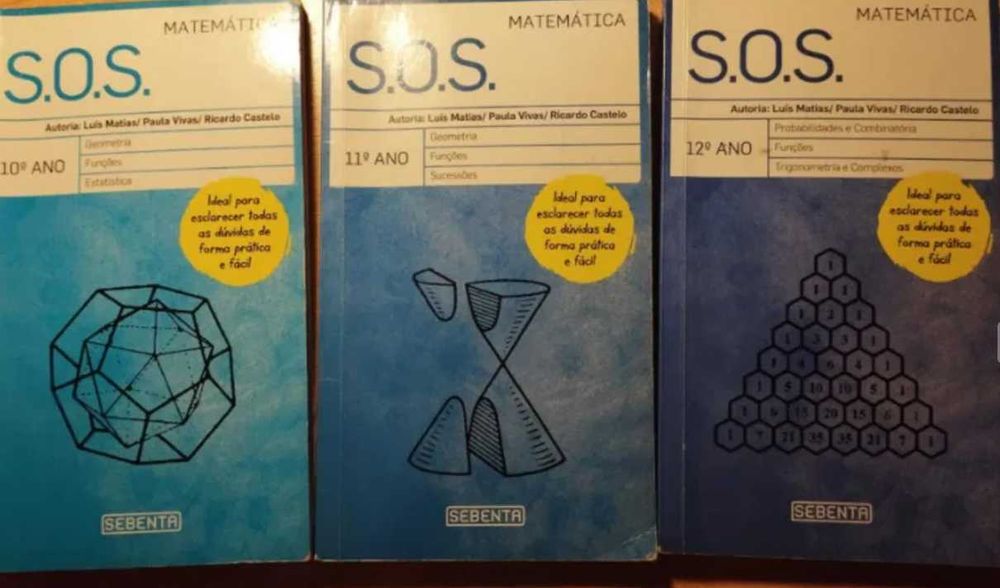 Livros de resumos de Matématica A de 10º, 11º e 12º anos
