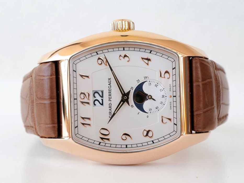 Girard-Perregaux Richeville Large Date Moon-Phases 18K Rose Gold.