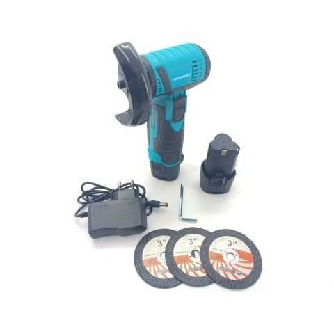 Міні болгарка акумуляторна Grand МШУ-12Li (75мм диск/12V, 2x2Аг)