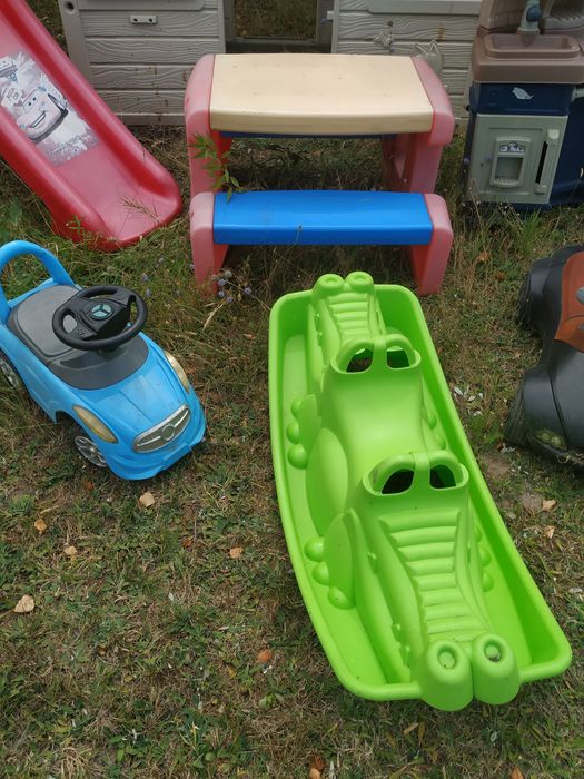 Zestaw zabawek ogrodowych dla dzieci domek Smoby kuchnia little tikes