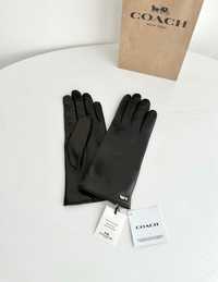 COACH Женские кожаные перчатки Жіночі шкіряні рукавички рукавиці коуч
