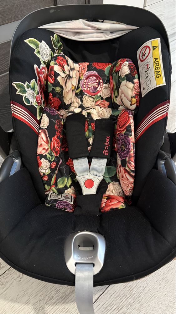 Автокрісло автолюлька cybex cloud z i-size Blossom dark